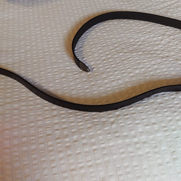 NWT PLUS SIZE BLACK BELT WITH GUNMETAL BUCKLE & TIP - Picture 10 of 10